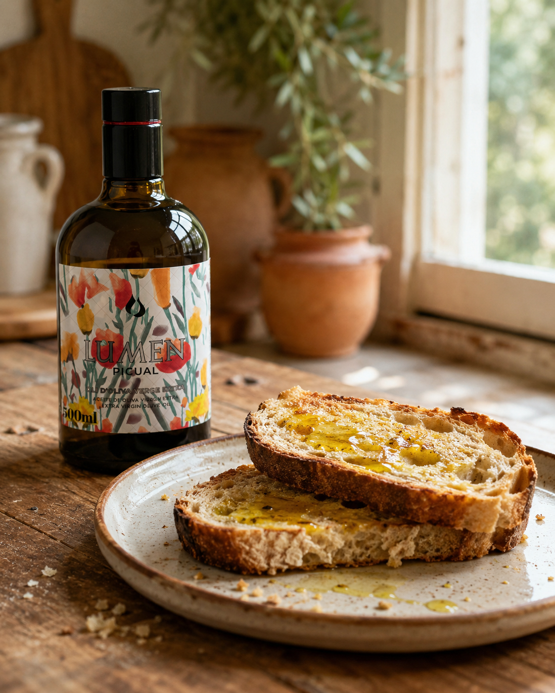 Auream Picual – Premium Spanish Extra Virgin Olive Oil (EVOO) 500ml (16.9 fl oz) – Llàgrimes del Canigó