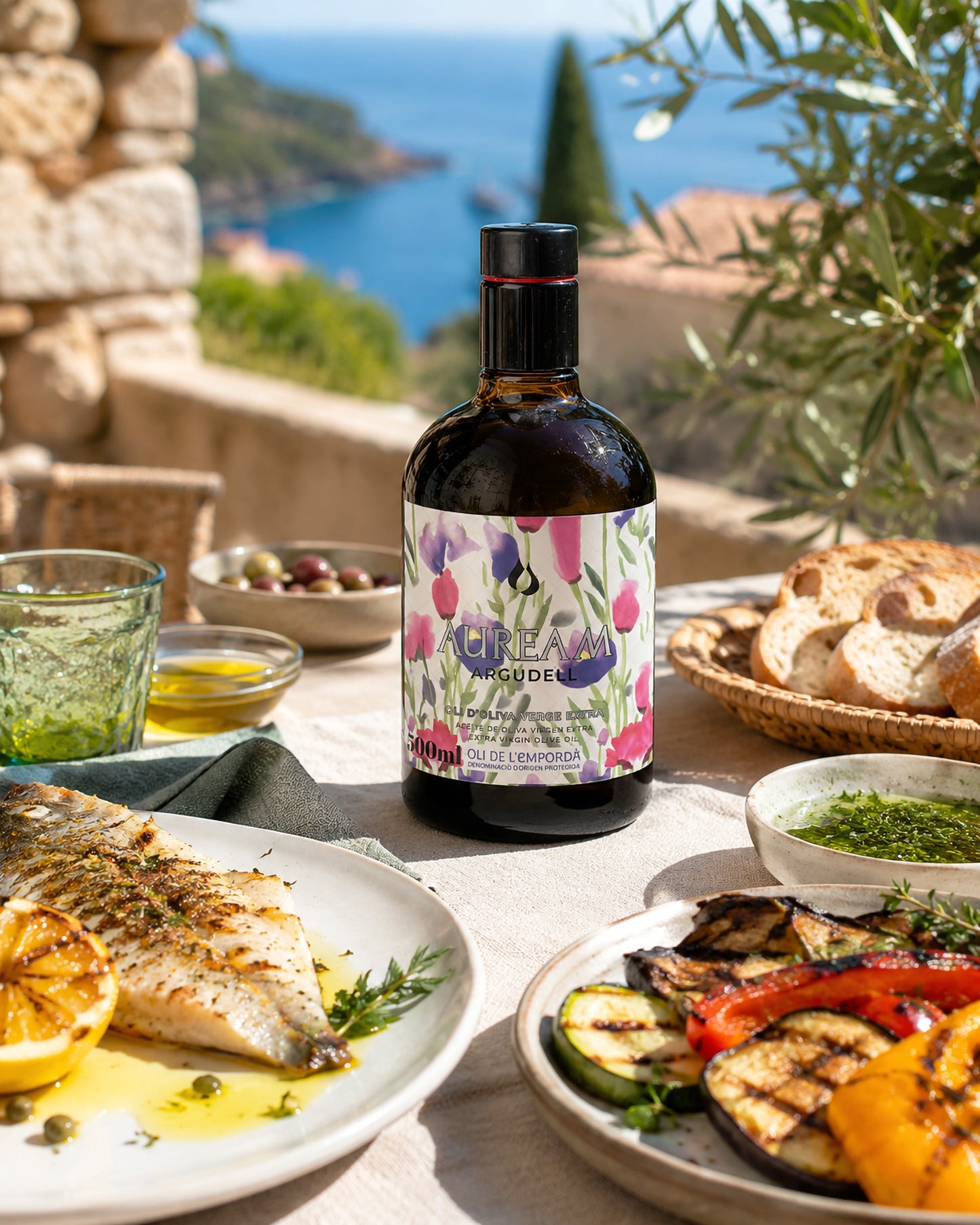 Auream Argudell – Premium Spanish Extra Virgin Olive Oil (EVOO) 500ml (16.9 fl oz) – Llàgrimes del Canigó
