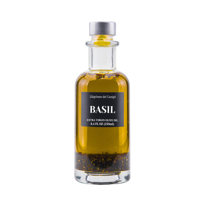 Basil Infused Extra Virgin Olive Oil – 250ml / 8.45 fl oz – Llàgrimes del Canigó