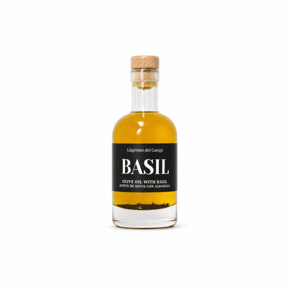 Basil Infused Extra Virgin Olive Oil – 100ml / 3.38 fl oz – Llàgrimes del Canigó