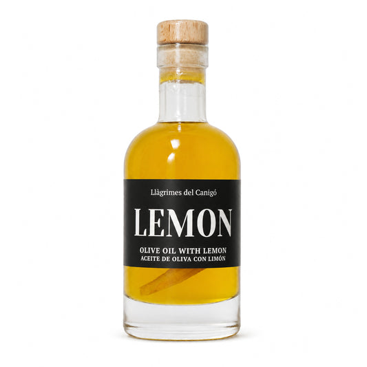 Lemon Infused Extra Virgin Olive Oil – 100ml / 3.38 fl oz – Llàgrimes del Canigó