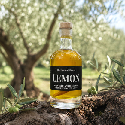 Lemon Infused Extra Virgin Olive Oil – 100ml / 3.38 fl oz – Llàgrimes del Canigó