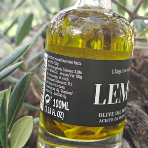Lemon Infused Extra Virgin Olive Oil – 100ml / 3.38 fl oz – Llàgrimes del Canigó