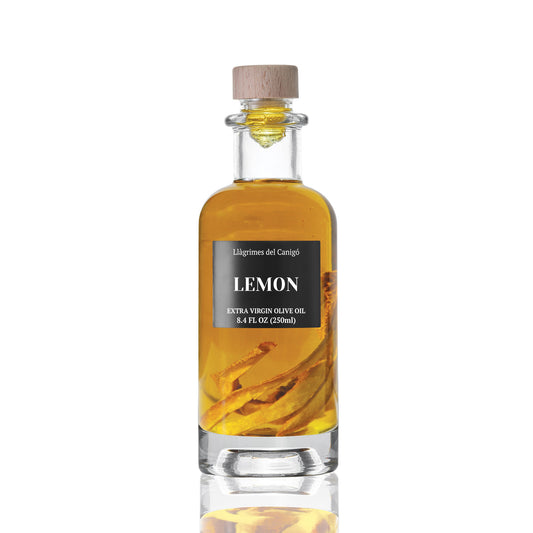 Lemon Infused Extra Virgin Olive Oil – 250ml / 8.45 fl oz – Llàgrimes del Canigó