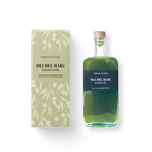 Oli del Raig 2025 – Early Harvest Unfiltered Olive Oil 500ml / 16 fl oz – Argudell Variety – Llàgrimes del Canigó