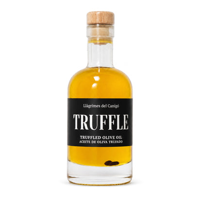 Black Truffle Infused Extra Virgin Olive Oil – 100ml / 3.38 fl oz – Llàgrimes del Canigó