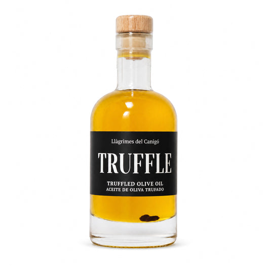 Black Truffle Infused Extra Virgin Olive Oil – 100ml / 3.38 fl oz – Llàgrimes del Canigó