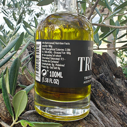 Black Truffle Infused Extra Virgin Olive Oil – 100ml / 3.38 fl oz – Llàgrimes del Canigó